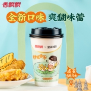 香飘飘  咸蛋黄鸡翅风味12杯  新白鹿城市碰碰奶茶
