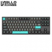GANSS迦斯HS87T三模机械键盘佳达隆G-PRO拾光轴87键黑曜