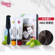 PLUS会员：Bigen 美源 发采快速黑发霜 #882棕黑色 80g