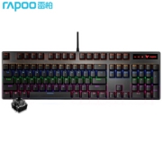 RAPOO 雷柏 V500PRO 104键 有线机械键盘 黑色 雷柏黑轴 混光