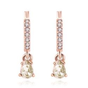 GIVENCHY纪梵希简约小水滴系列仿水晶女士耳环60506207-9DH玫瑰金色