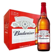 Budweiser 百威 啤酒600ml*12大瓶 整箱