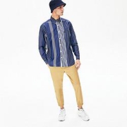 LACOSTE拉科斯特品牌LOGO男装时尚纯色长裤休闲裤男