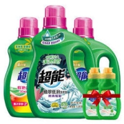 超能 植翠低泡系列 护色洗衣液套装 1.5kg+750g*2瓶+80g*2瓶