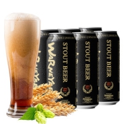 沃尼伯格 精酿黑啤/白啤 500ml*6罐 全麦酿造无大米