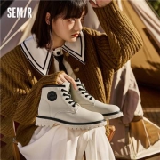 Semir 森马 1097A21146009 女士休闲马丁靴
