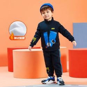 ANTA安踏2021秋季男童针织运动套装小童运动服安踏童装
