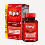 美国产 MegaRed 南极磷虾油胶囊 120粒/瓶 通血管降三高