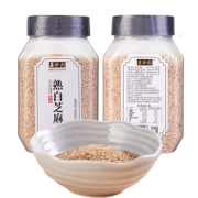 六必居 高钙熟白芝麻杂粮烘焙免洗干吃芝麻粒