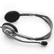 有券的上：logitech 罗技 H111 头戴式有线耳机 黑色 3.5mm
