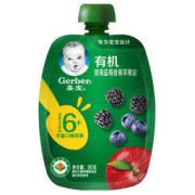 Gerber 嘉宝 有机果泥 3段 黑莓蓝莓香蕉苹果味 90g
