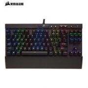 USCORSAIR 美商海盗船 K65 LUX 87键 有线机械键盘 黑色 Cherry红轴 RGB