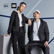 HLA海澜之家HSAMIM4AAAD001男女连帽棉服