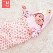 THREEGUN 三枪 × Fisher Price 费雪 A类匹马棉新生婴儿抱毯75×75cm 两色