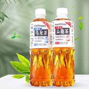 聚划算百億補貼三得利無糖低糖烏龍茶500ml5瓶