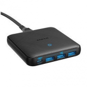 Anker 安克 A2045 GaN氮化镓充电器 四口 USB-A/Type-C 65W 黑色