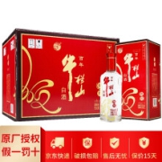 百年牛栏山二锅头 43度顺利白酒 500ml*6整箱装