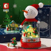 SEMBOBLOCK森宝积木雪人音乐盒220PCS