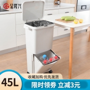 金隆兴 干湿分离垃圾桶 45L
