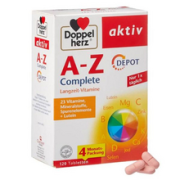 Doppelherz 双心 复合维生素A-Z矿物质缓释片 120片 到手￥94.42