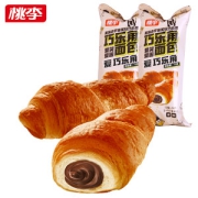桃李 巧乐角 夹芯牛角面包 6只装450g