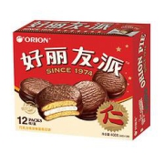 Orion好丽友派巧克力味整盒12枚408g