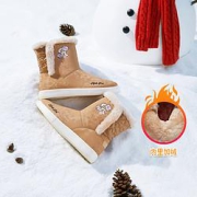 ANTA安踏女童加绒加厚雪地靴