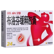 芬必得 布洛芬缓释胶囊 24粒*2盒 靠谱的非处方止疼药