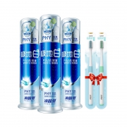 88VIP：冷酸灵 极地白按压式牙膏 130g*3支 赠牙刷2支+极地白牙膏30g*2支