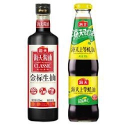 海天酱油金标生抽500ml+上等蚝油520g