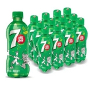 京东极速版：7-Up 七喜 柠檬味 汽水碳酸饮料 300ml＊12瓶