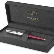 PARKER派克Parker派克51圆珠笔|酒红色笔杆镀铬装饰|中号笔头黑色笔芯|礼品盒