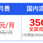 中国移动 芝麻卡 0元月租（5G通用流量+30G定向流量+50分钟）