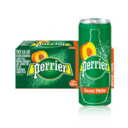 perrier 巴黎水 桃子味气泡水  250ml*30罐