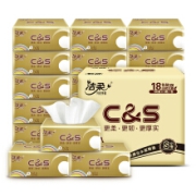 C&S 洁柔 抽纸 3层120抽16包（195*123mm）*2件