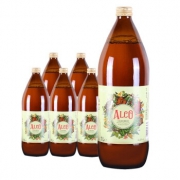 京喜APP：ALCO 阿尔寇 欧洲原装原瓶进口阿尔寇黄啤酒 1L*6瓶