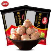馥誉 正宗潮汕牛肉丸500g+手打牛筋丸500g