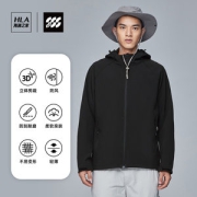 海澜之家 连帽加绒软壳外套