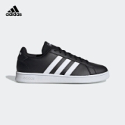 adidas阿迪达斯官网GRAND COURT BASE男女网球文化运动鞋EE7900 一号黑/白 41
