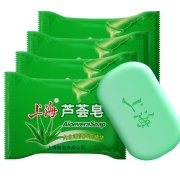 上海香皂 清洁保湿芦荟皂 85g*5块