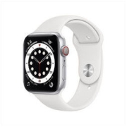 Apple 苹果 Watch Series 6智能手表 GPS+蜂窝款 44毫米不锈钢表壳 白色运动型表带M09D3CH/A