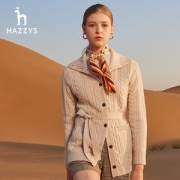 LG时装旗下高端品牌 Hazzys 女士开衫羊毛衫 100%绵羊毛
