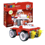 BLOKS布鲁可积木交通工具系列布布百变警车E3