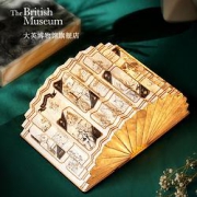 大英博物馆爱丽丝漫游奇境纸书灯11.5x16.5x3cm杜邦纸黑胡桃木创意氛围灯文创礼物