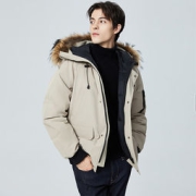 网易严选 地表强温 男款 90%白鹅绒短款羽绒服 4000100