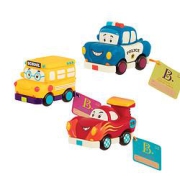B.Toys比乐BX1657Z儿童回力玩具车速度组3只装