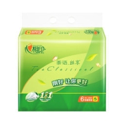 心相印 茶语丝享系列 3层130抽面巾纸 *6包纸巾（小规格提装销售）