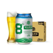LAOSHAN BEER 崂山啤酒 青岛啤酒 清爽8度崂山啤酒 330ml*24听