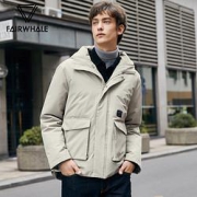 MARKFAIRWHALE马克华菲工装羽绒服男新款秋冬季情侣短款衣潮牌男外套