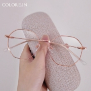 colore.in复古文艺多边形眼镜框